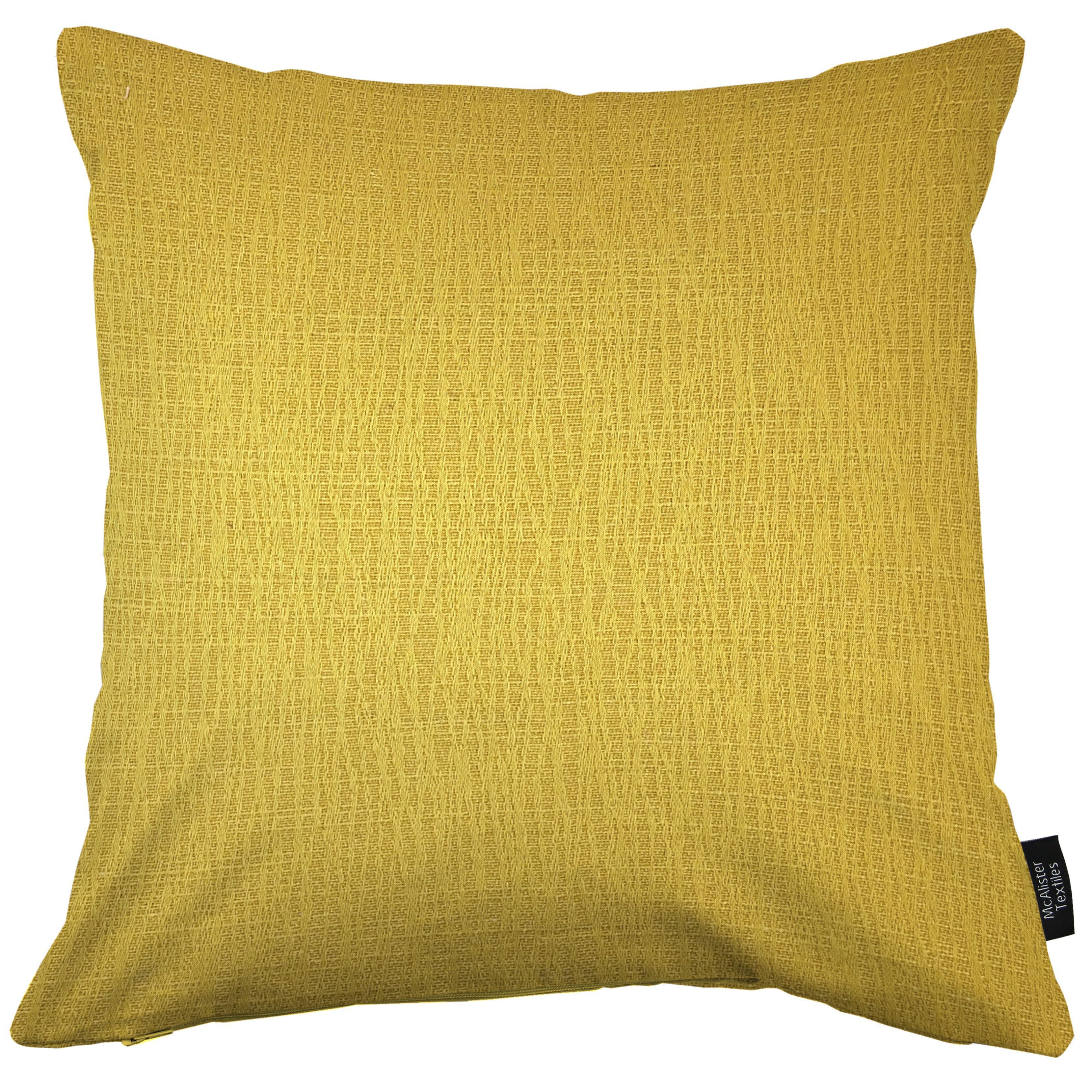 Linea Ochre Plain Cushions, Polyester Filler / 49cm x 49cm