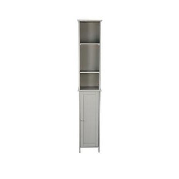 Portland Tall Bathroom Cabinet -- Grey