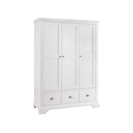 Furnitureland - Emily 3 Door Wardrobe - White