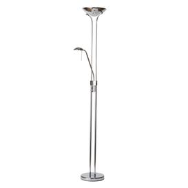 Mother and Child 2 Light Floor Lamp with Bulbs - Polished Chrome