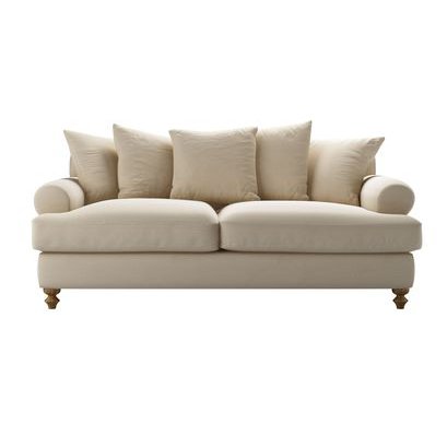 Teddy 3 Seat Sofa Bed in Moon Smart Cotton - sofa.com