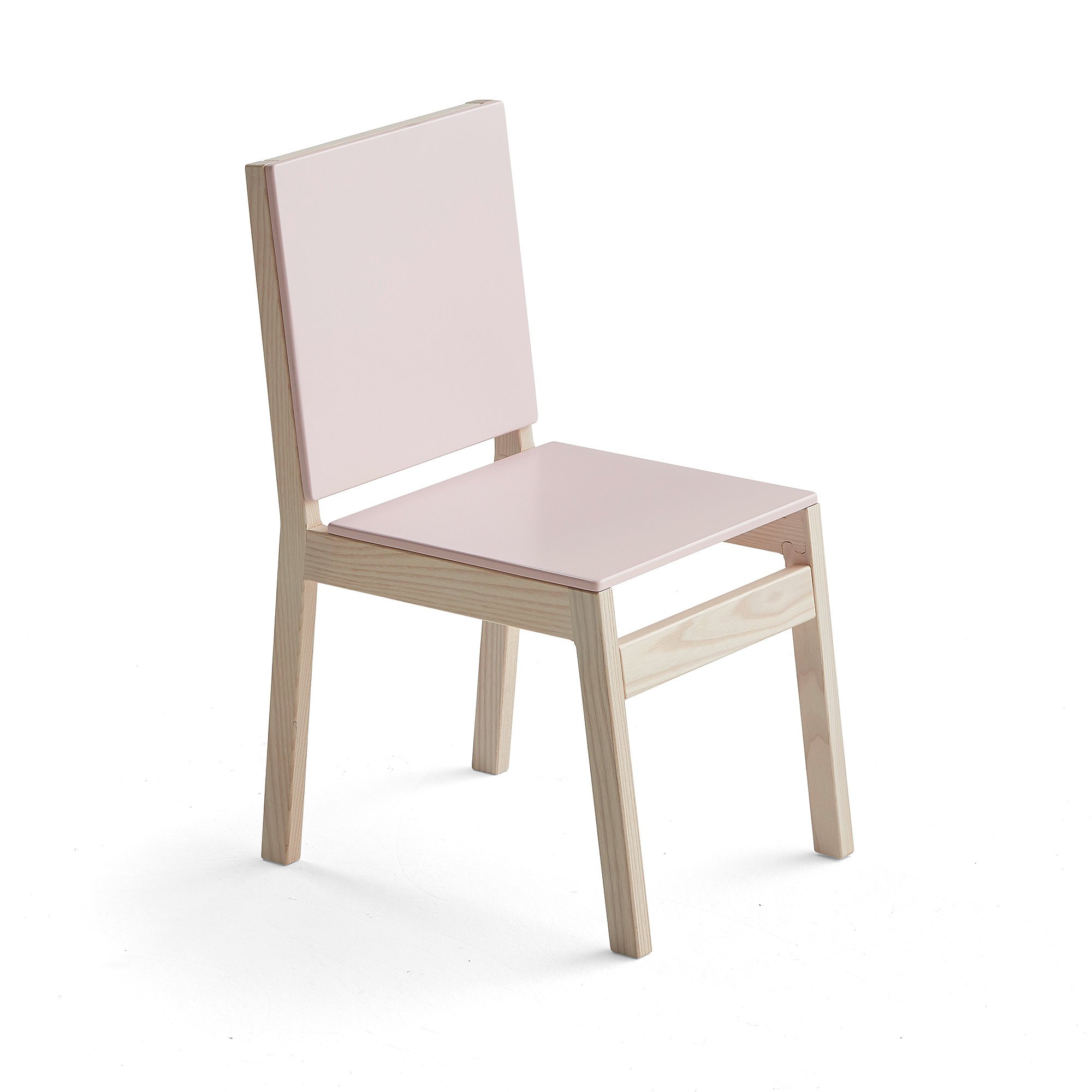 Children's chair WILMA, H 300 mm, light pink