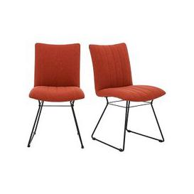 Ace Pair of Dining Chairs - Orange