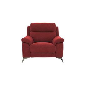 Missouri Fabric Power Recliner Armchair - Red