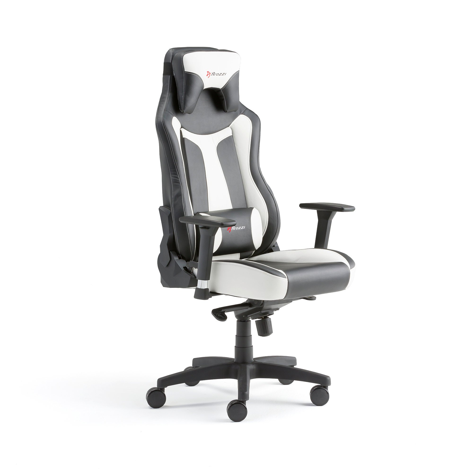 Gaming chair LINCOLN, faux leather, black/white