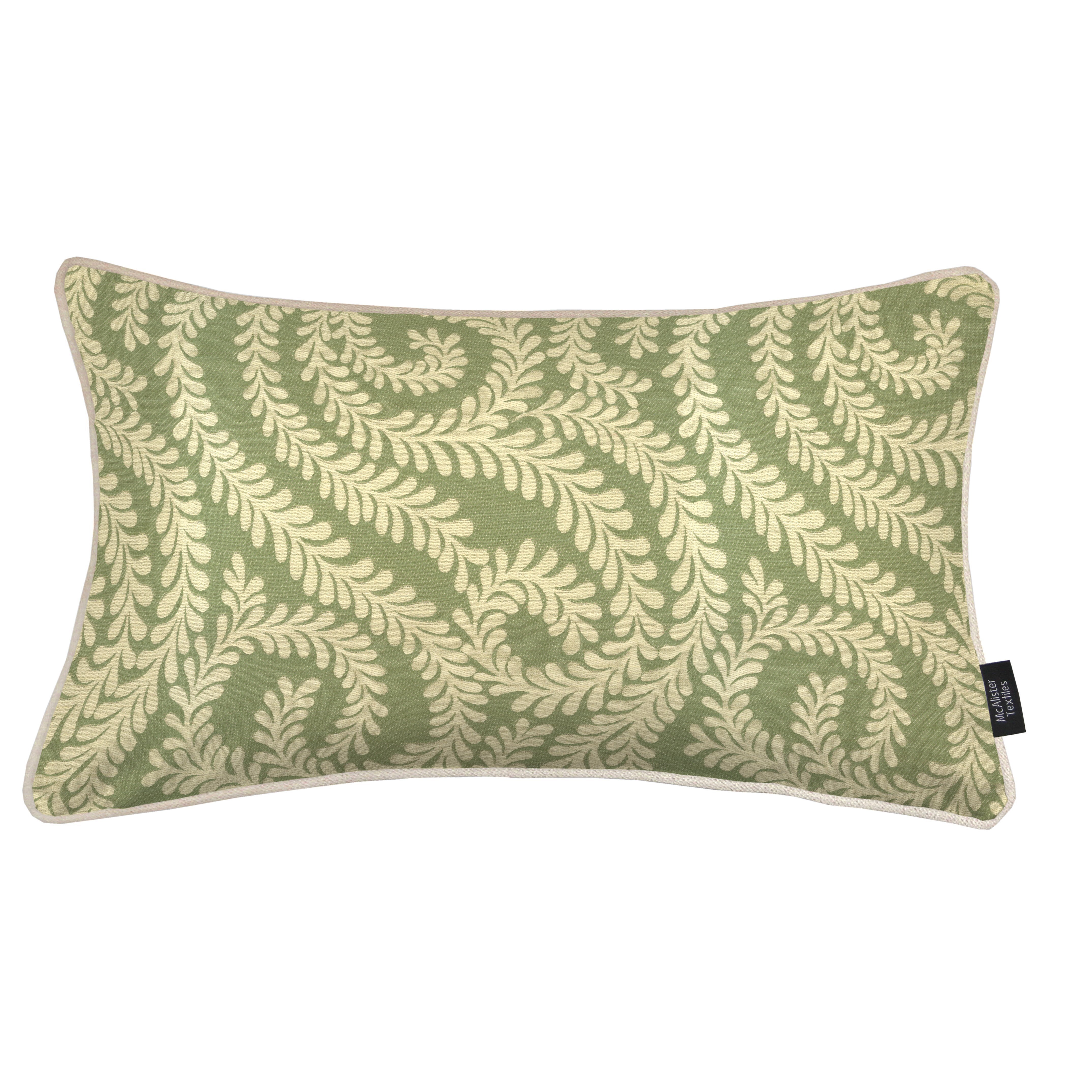 Little Leaf Sage Green Cushion, Cover Only / 60cm x 40cm