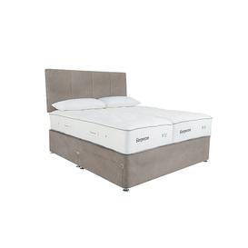Sleepeezee - Natural Touch 3000 Zip and Link Divan Set with Continental Drawers - Plush Light Grey