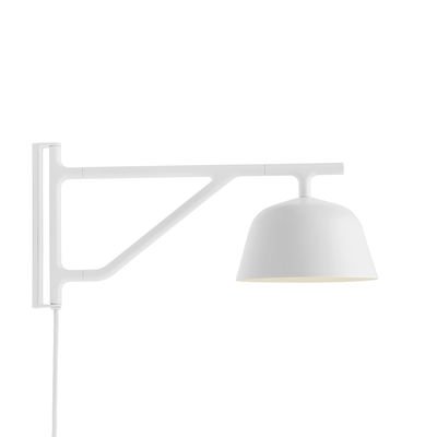 Ambit Wall light with plug - / Rotating arm - L 41 cm by Muuto White