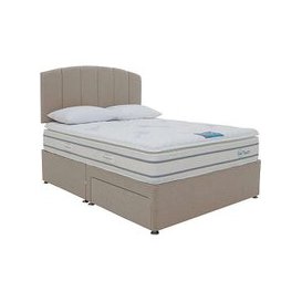 Sleepeezee - Geltouch 3000 Divan Set with Continental Drawers - Double - Joshua Latte