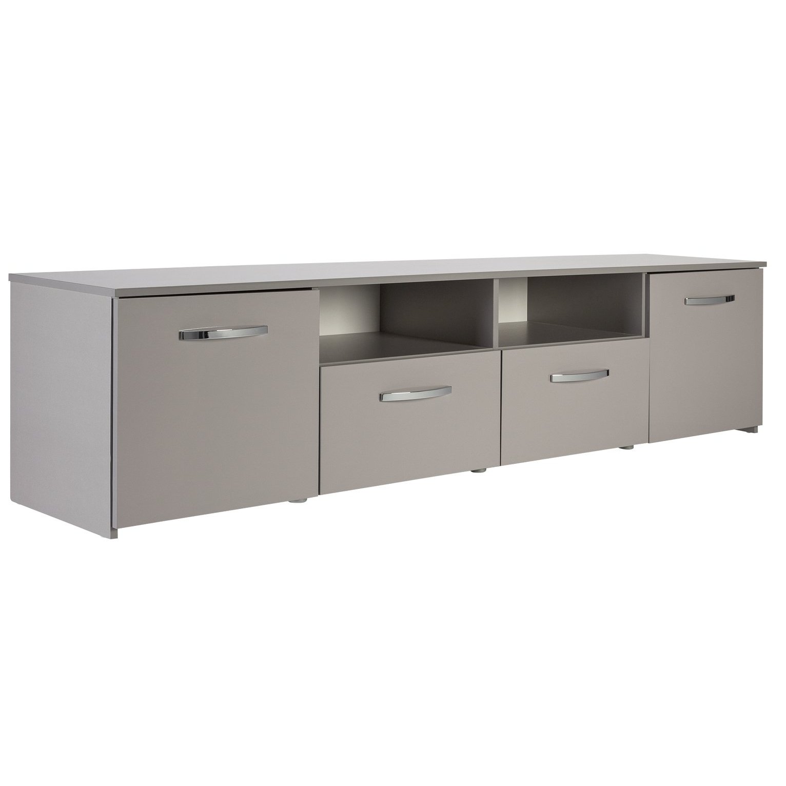 Habitat Hayward 2 Door TV Unit Gloss Grey by Argos