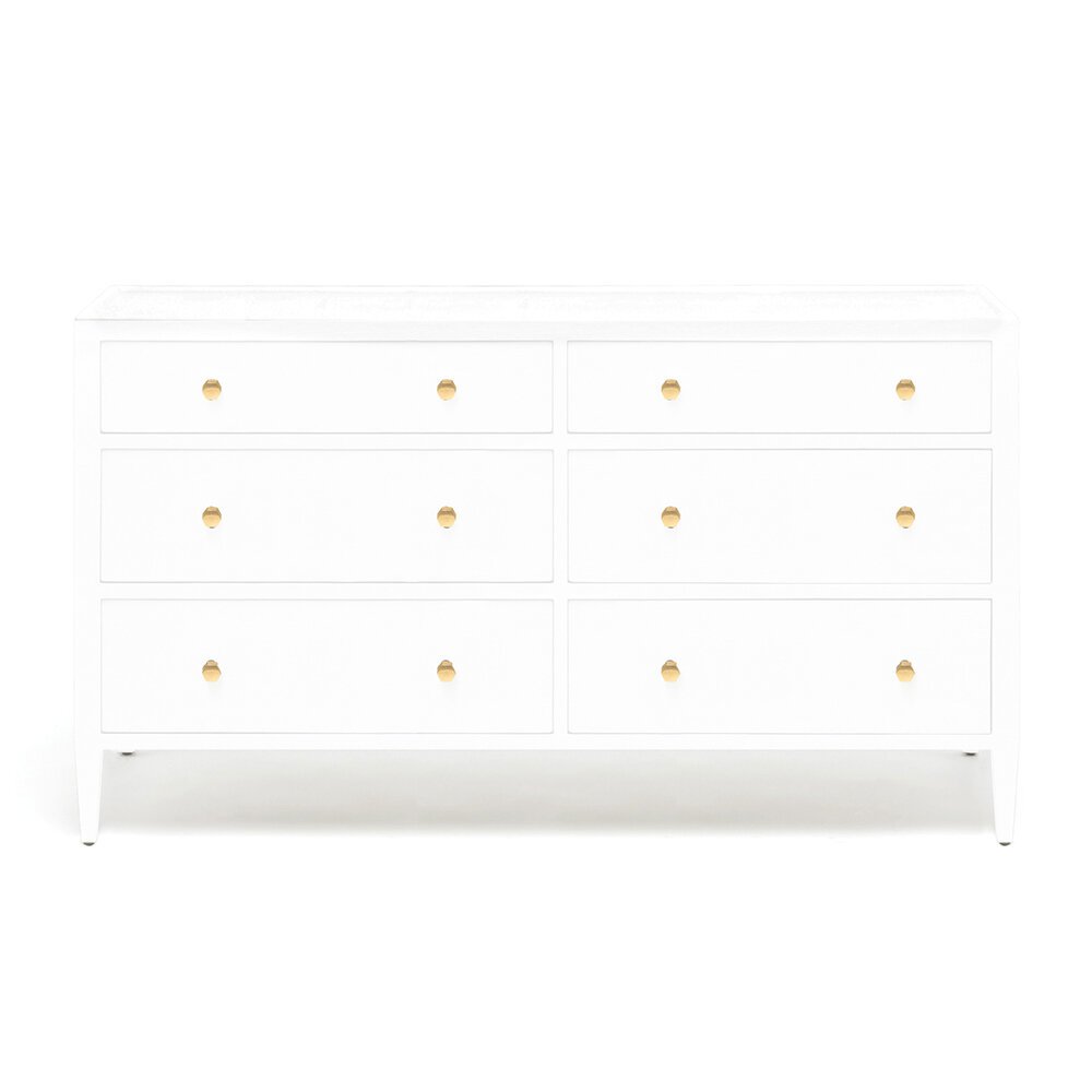 Made Goods - Jarin Dresser - White Linen - Large