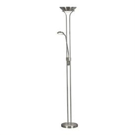 Mother And Child Led Floor Lamp - Satin Silver