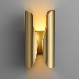 Modern 2-Light Brass Decorative Wall Sconce