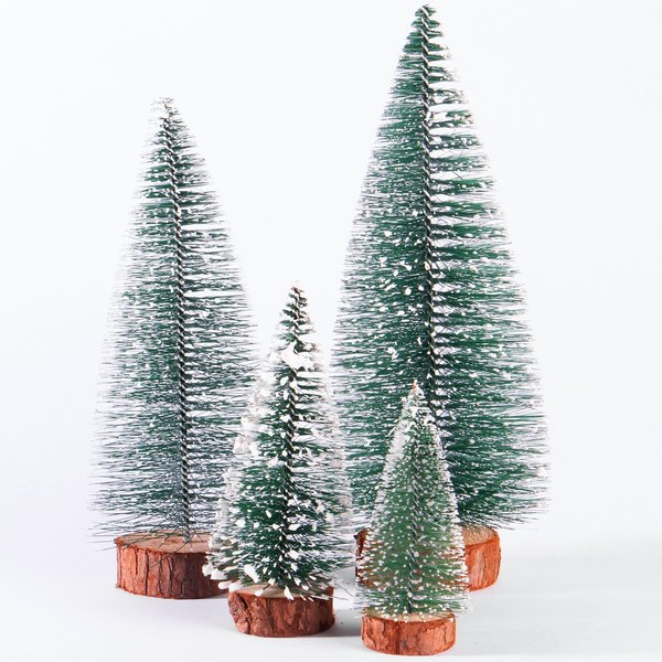 Miniature Christmas Tree Ornaments - Set Of 4 - M&w