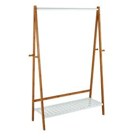 Argos Home Belvoir Clothes Rail with Shelf - Bamboo & White