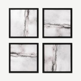 Dan Hobday, 'Soft Abstract' Set of 4 Framed Prints, 40 x 40cm