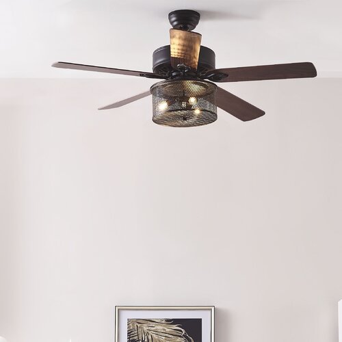 122cm Deanna 4 Blade Ceiling Fan With Remote By Wayfair Ufurnish Com - Wayfair Ceiling Fan Light Fixtures