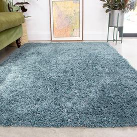 Super Soft Luxury Blue Shaggy Rug - Aspen -