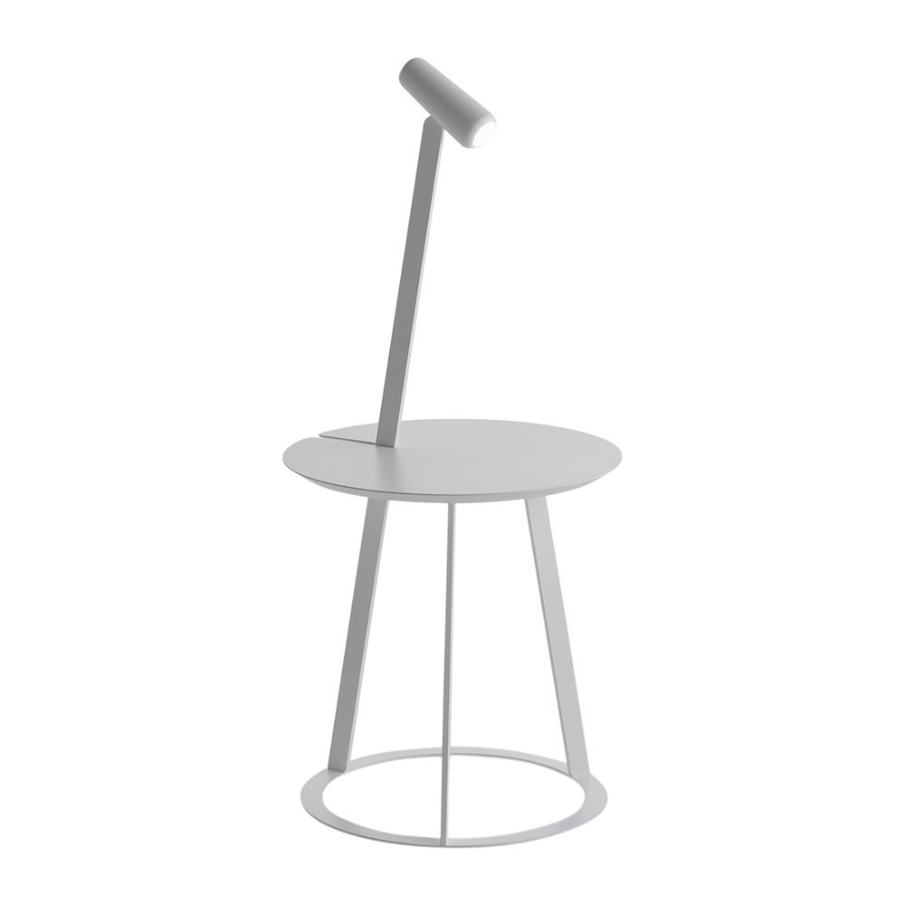 Horm & Casamania - Albino Side Table & Lamp - White
