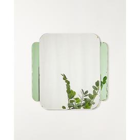 Clement Green Glass Square Wall Mirror