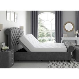 Ellis Sleepmotion Adjustable Upholstered Bed Frame - 6'0 Super King - Grey