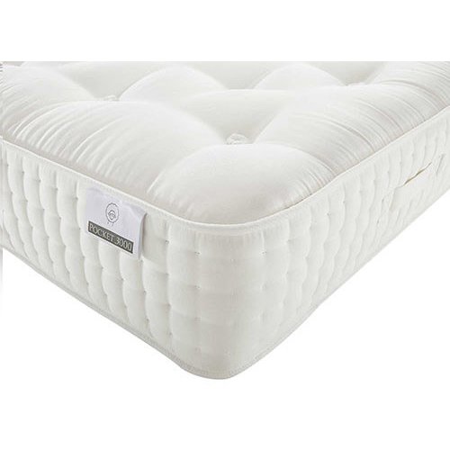 Spring King Cashmere Natural Luxury Pocket 3000 Mattress, Firm, Double