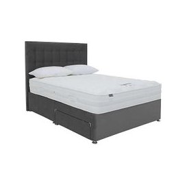 Silentnight - Eco Pocket Plus Divan Set with Continental Drawers - Double - Luxury Charcoal