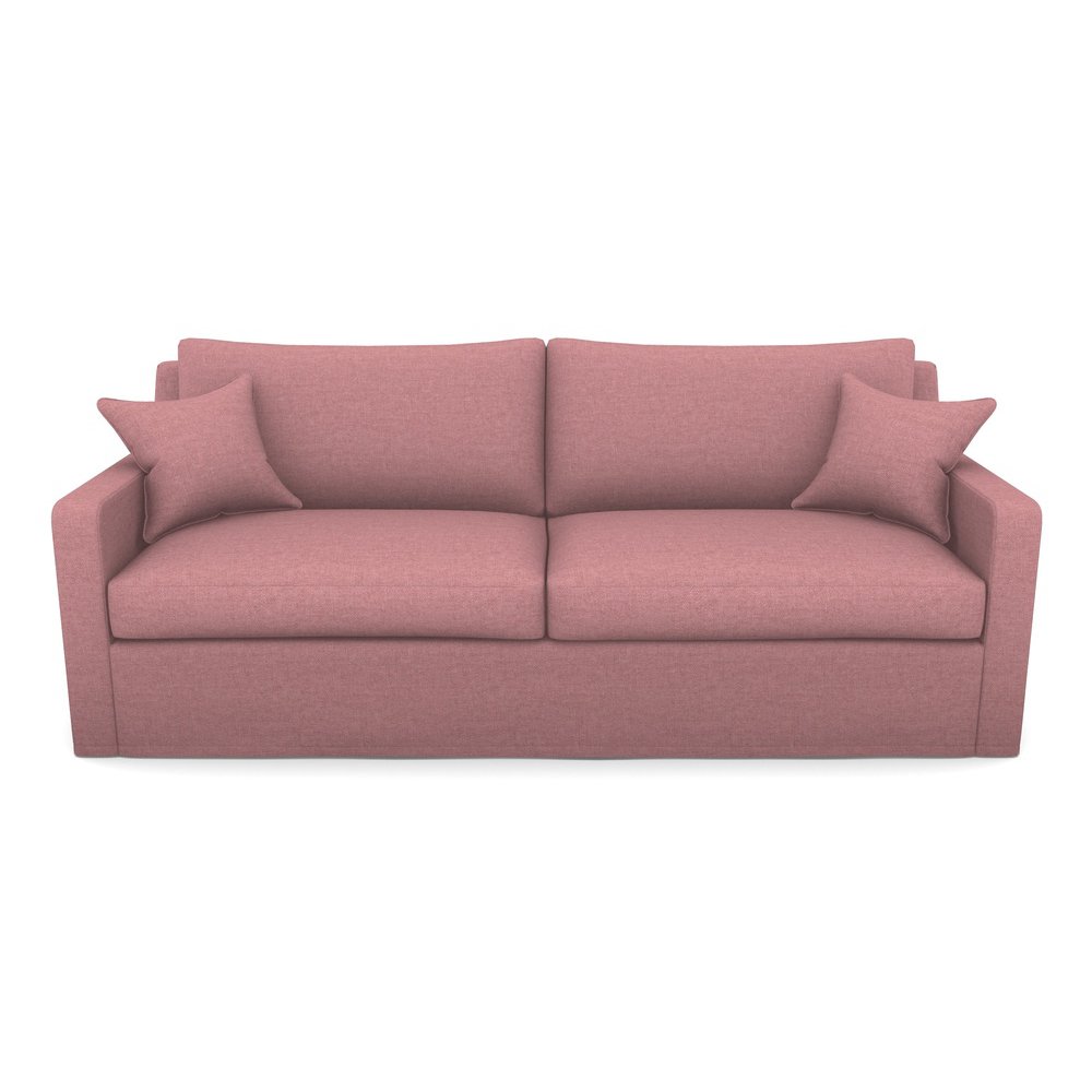Stopham 4 Seater Sofa in Easy Clean Plain- Rosewood