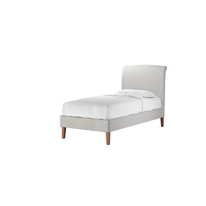 Thea Single Bed in Alabaster Brushed Linen Cotton - sofa.com