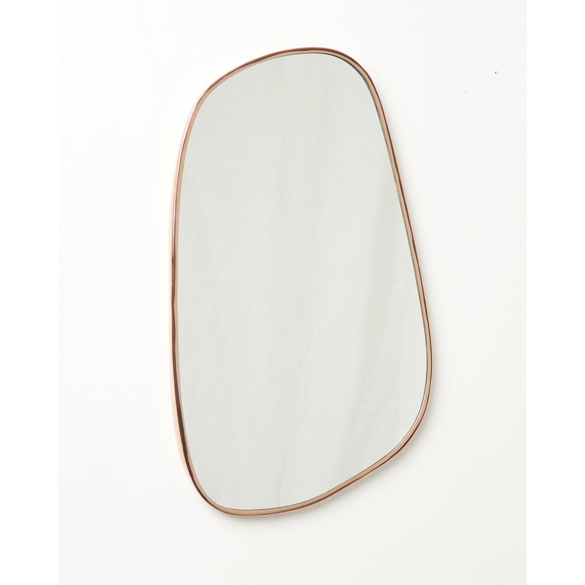 Rose Gold Pebble Wall Mirror Large
