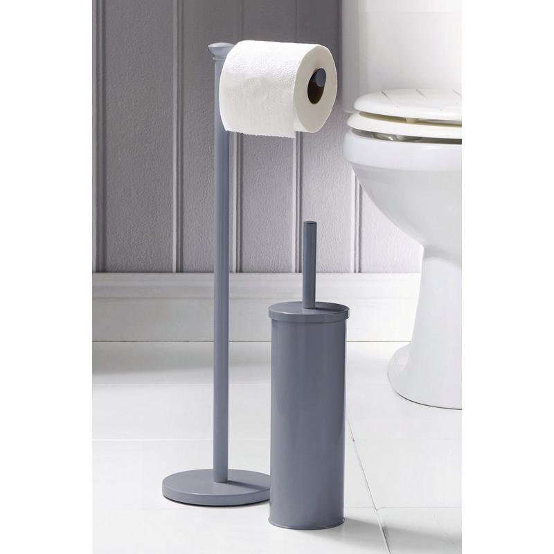 Toilet Roll Holder and Brush Set