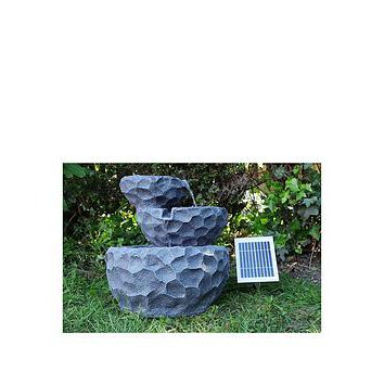Gardenwize Solar Powered Water Feature - Cascading