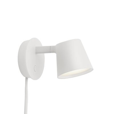 Tip LED Wall light with plug - / Adjustable - Dimmer by Muuto White