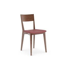 Orson Leather Seat Dining Chair, Red