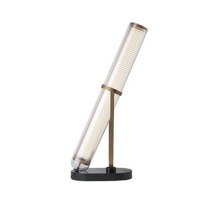 Frechin LED Table lamp - / H 65 cm - Glass & marble by DCW éditions White