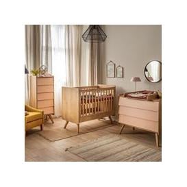Vox Vintage 3 Piece Cot Nursery Set in a Choice of Oak or 5 Pastel Colours - Green