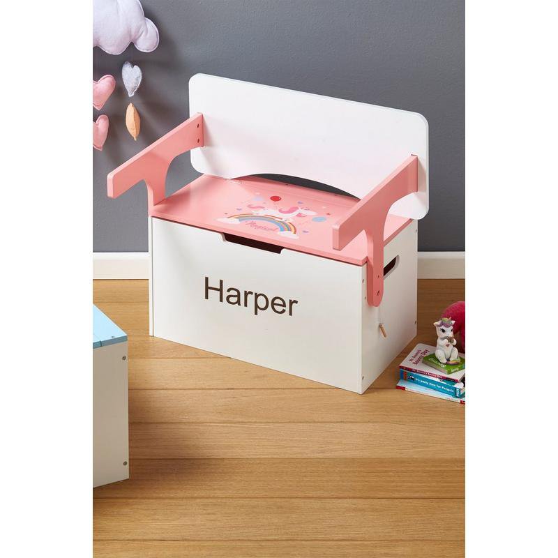 Personalised Convertible Toy Chest and Desk by Studio