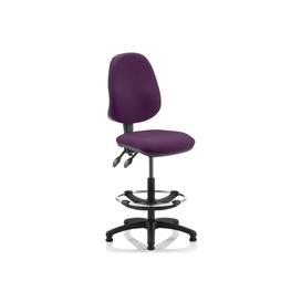 Lunar 2 Lever Draughtsman Chair (No Arms), Tansy Purple