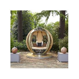 Ornate Garden Rotating Sphere 8-Seater Garden Pod