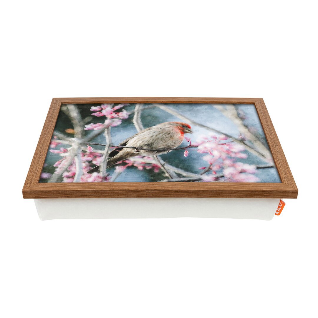 A House Finch Bird Painting Laptop Tray