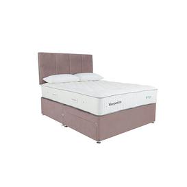 Sleepeezee - Natural Touch 3000 Divan Set with Continental Drawers - King Size - Plush Light Pink