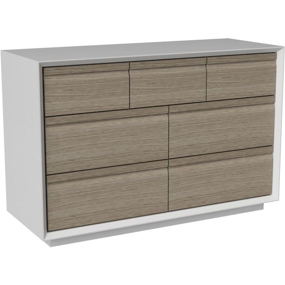Corton Light Grey Painted 3+4 Drawer Combi Chest