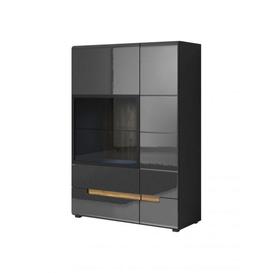 Hektor 12 Wall Hung Cabinet - Grey Gloss 90cm