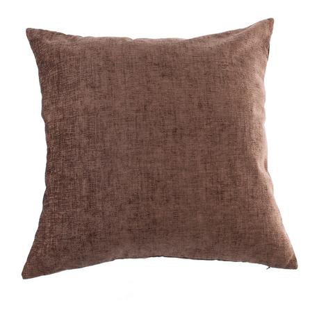 Chenille Cushion Chocolate Brown