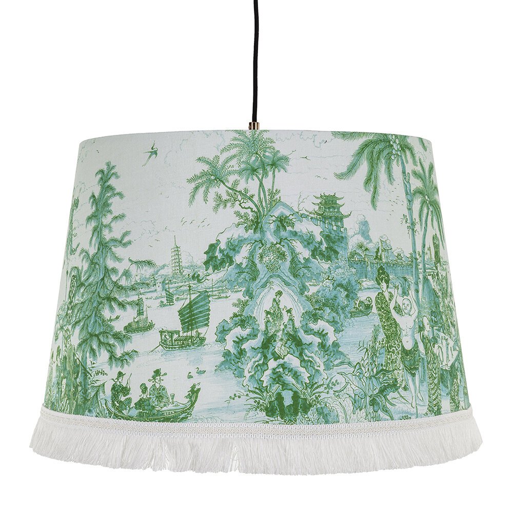 MINDTHEGAP - The Island Ceiling Light - Green/White - Small
