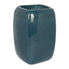 Luxe - Bubbled Glass Vase - Indigo Blue