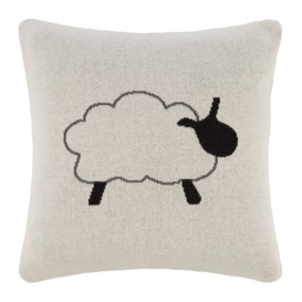 AMARA Kids - Animal Knitted Cushion - 40x40cm - Sheep