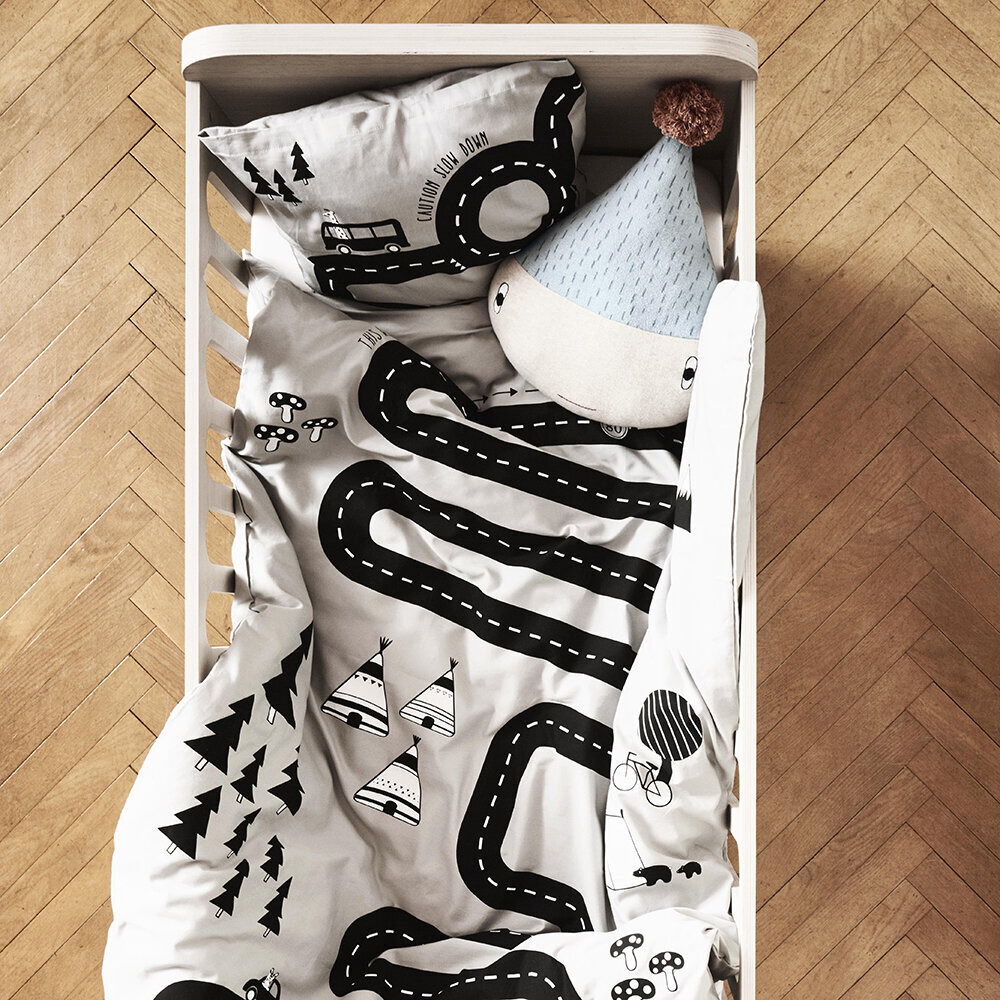 OYOY - Adventure Bedding - Off White/Black - Baby