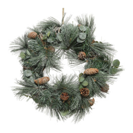 Designed by AMARA Christmas - Frosted Pinecone Wreath - Green
