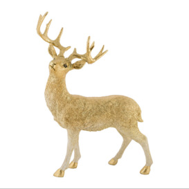 Designed by AMARA Christmas - Standing Reindeer Ornament - Gold